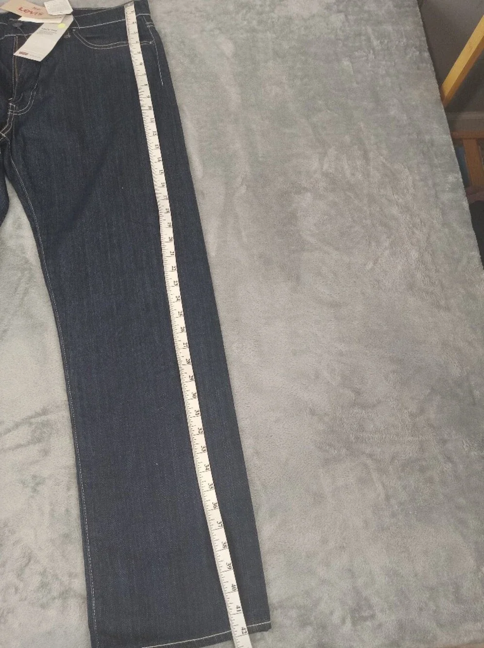 Levi's 504 Men's Straight Leg Dark Indigo Jeans Size 36x32 NWT